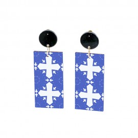 Wood Earrings Rectangle style RT02A1113W