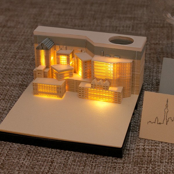 3D Memo Pad City night