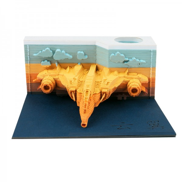 3D Memo Pad Fighter plane