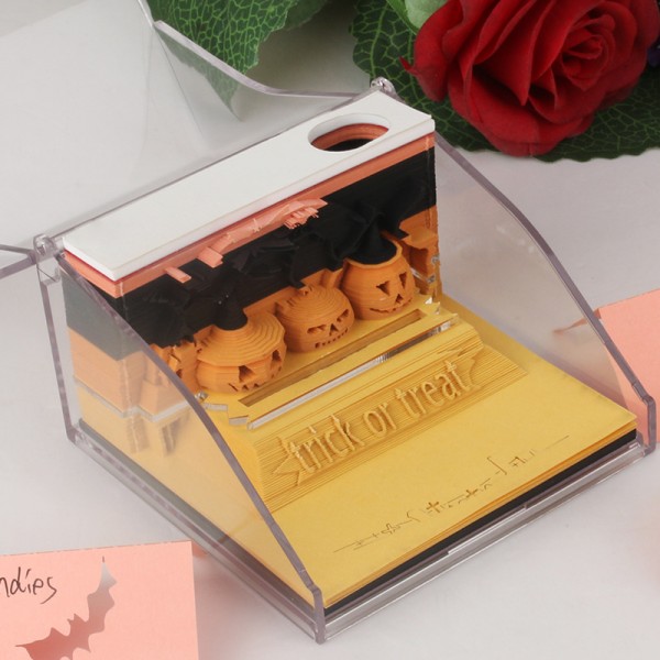 3D Memo Pad Halloween trick or treat 2021