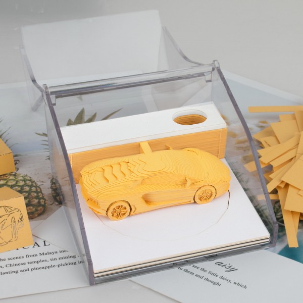 3D Memo Pad Lamborghini-yellow