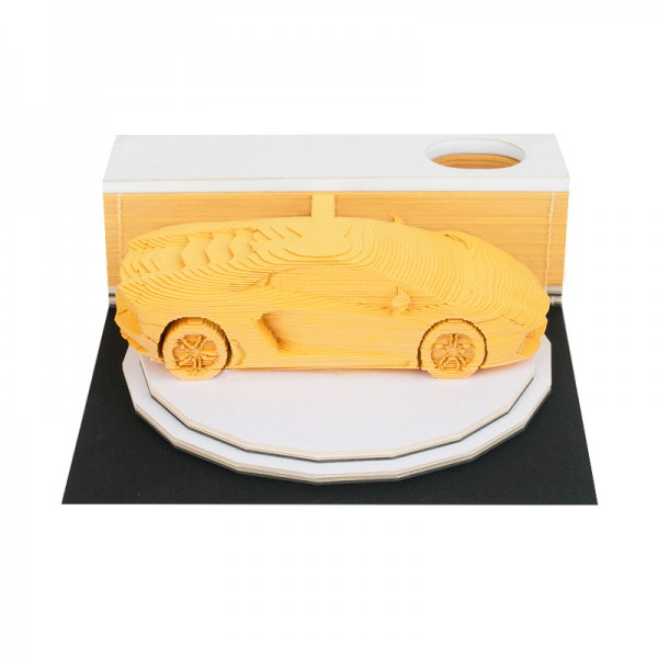 3D Memo Pad Lamborghini-yellow