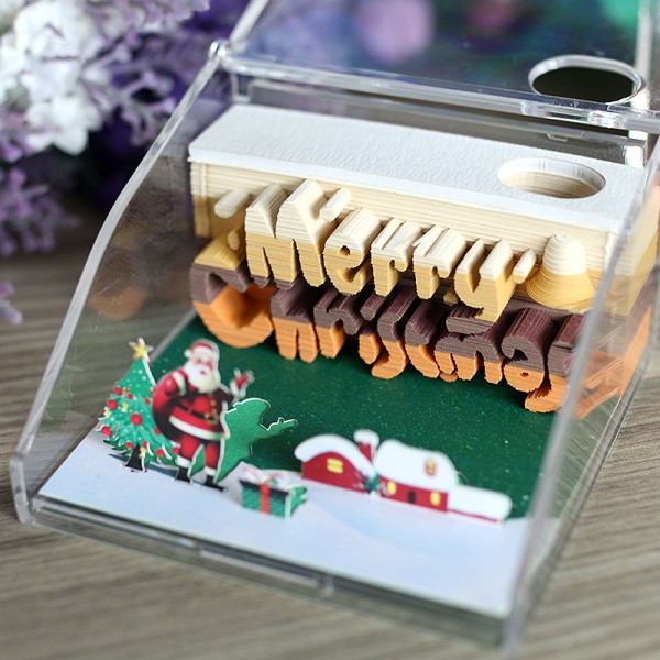 3D Memo Pad Merry Christmas 2021