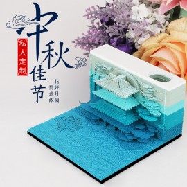 3D Memo Pad Moon Palace