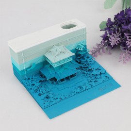 3D Memo Pad Tibetan Scripture Pavilion