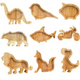 ZWMB006 Wooden Animal Piggy Bank