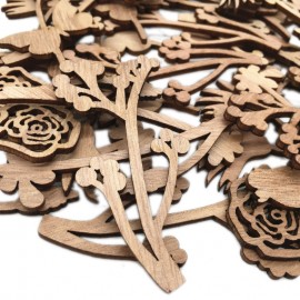 Wooden Cutouts Ornaments for DIY Craft Making