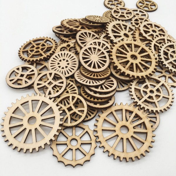 Wooden Cutouts Ornaments for DIY Craft Making