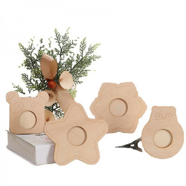 Wooden Cutouts Ornaments for DIY Craft Making