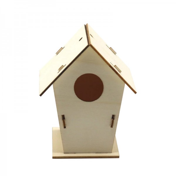 ZWDY020 Wooden House DIY Ornament