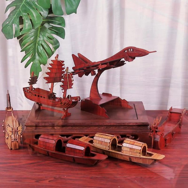 ZWDY021 Wooden Musical Instruments and Vehicles DIY Ornament