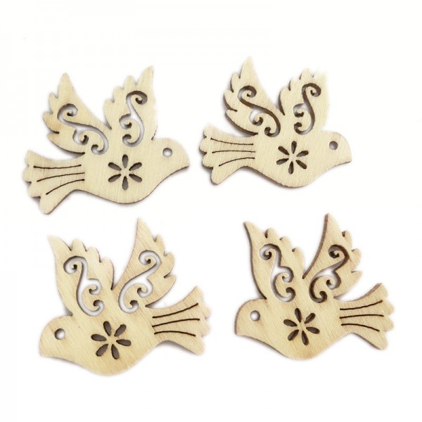 Wooden Cutouts Ornaments for DIY Craft Making