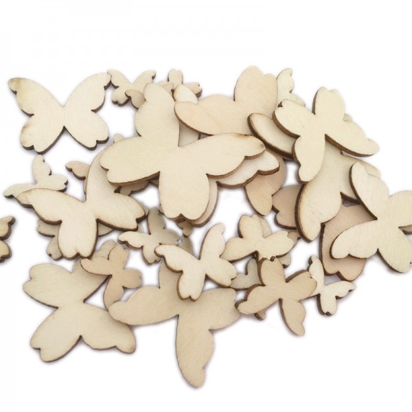 Wooden Cutouts Ornaments for DIY Craft Making