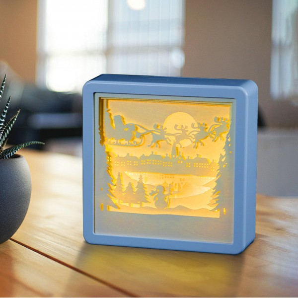 3D Paper-cut Art Light Lamp