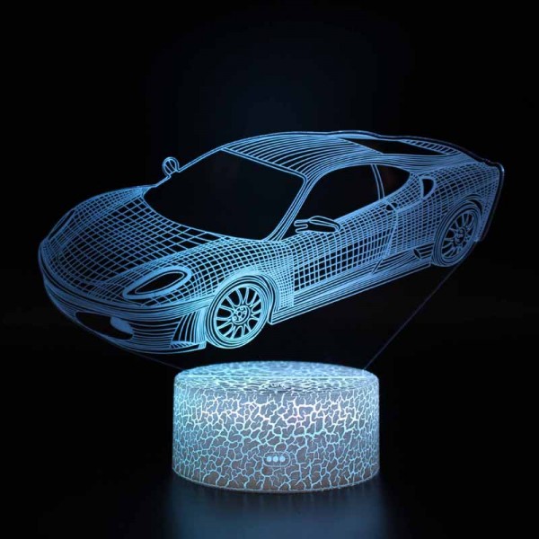 3D Acrylic Table Lamp car series