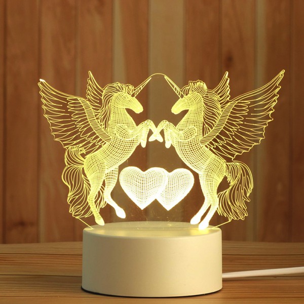 3D Acrylic Table Lamp Animal series