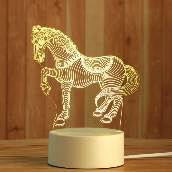 3D Acrylic Table Lamp Animal series