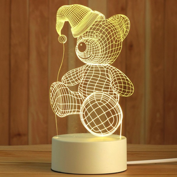 3D Acrylic Table Lamp Animal series