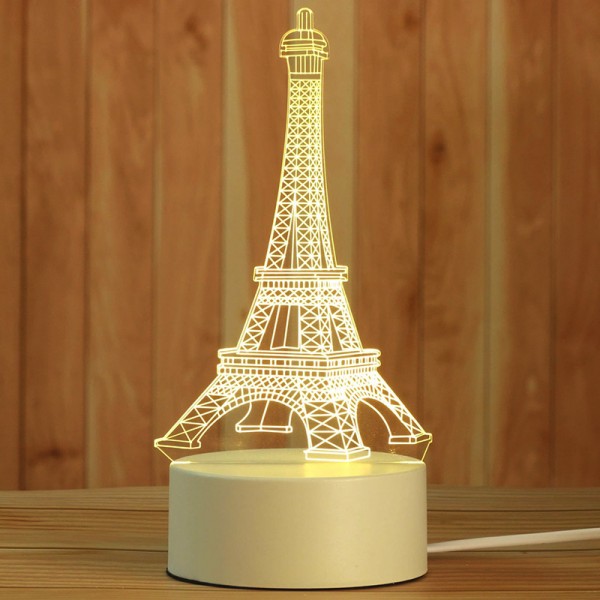 3D Acrylic Table Lamp Building series