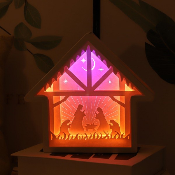 3D Paper Carving Night Light